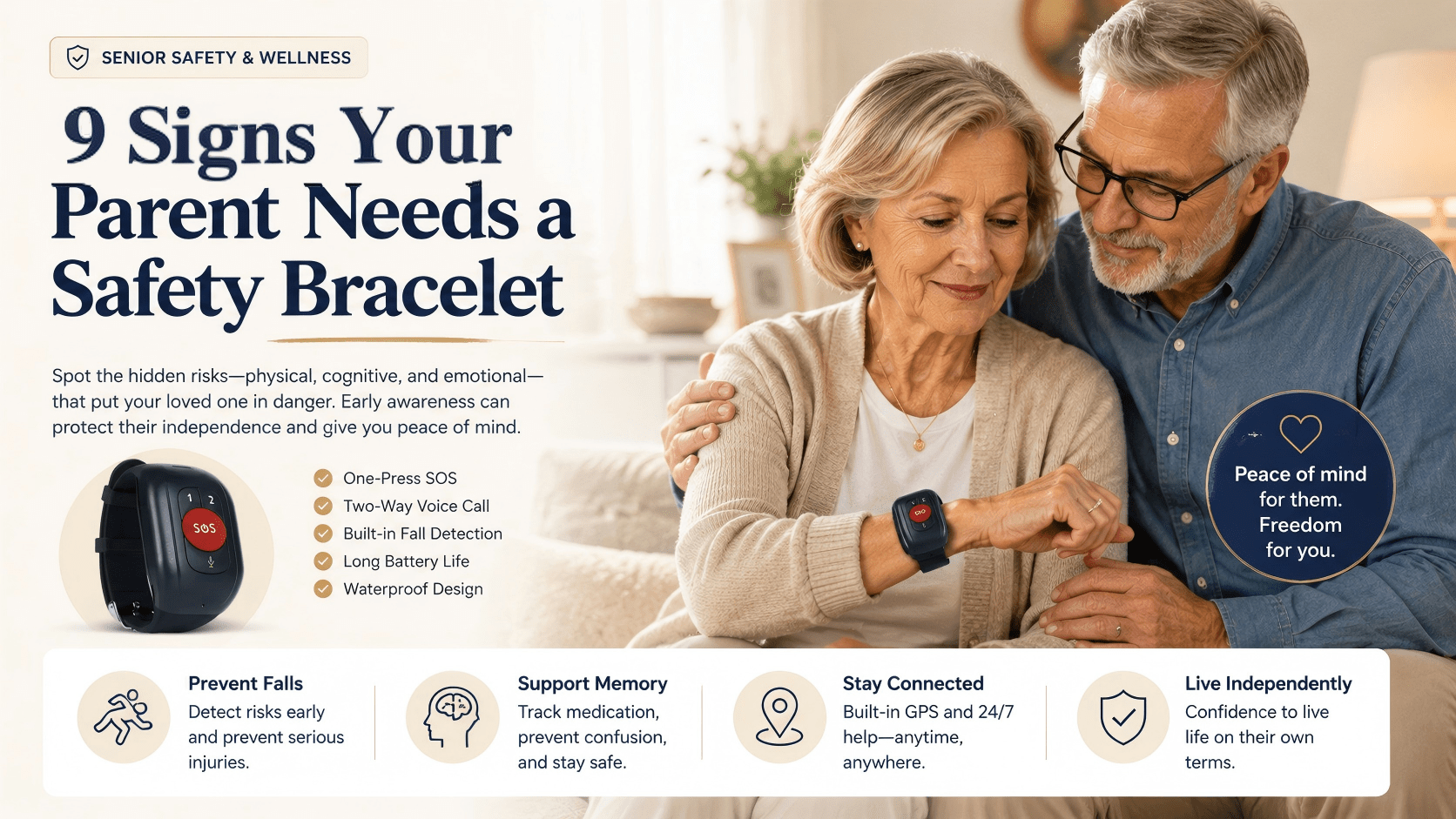 9 Signs Your Parent Needs a Safety Bracelet - EaseLiving