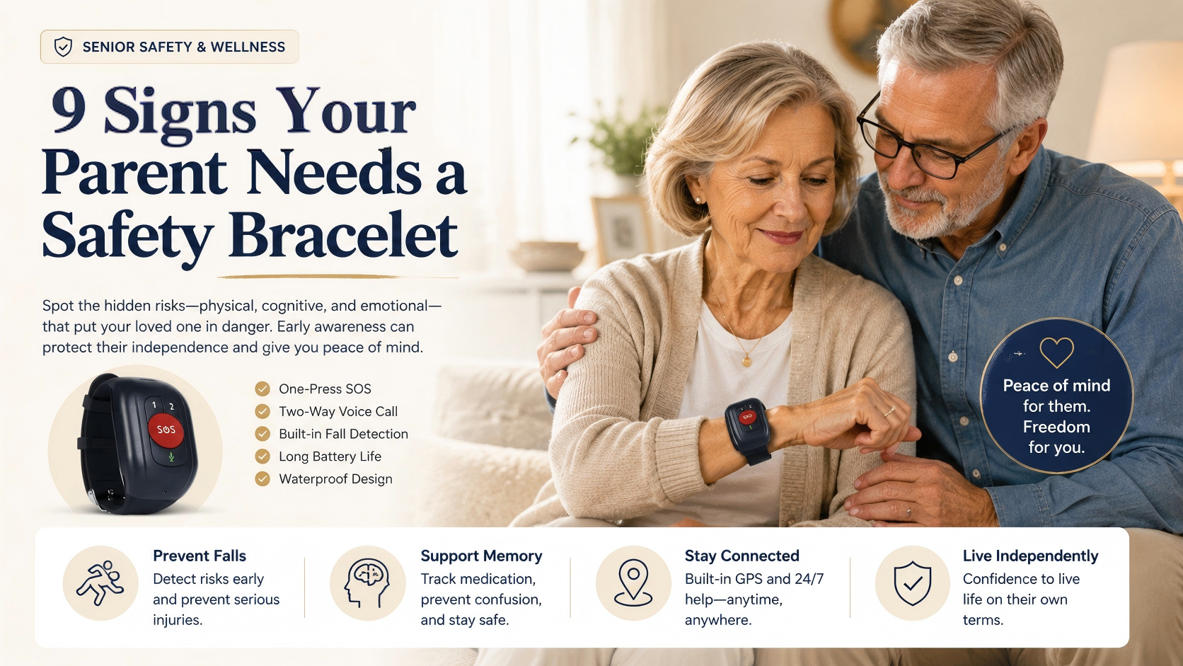 9 Signs Your Parent Needs a Safety Bracelet|EaseLiving Home