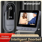 4.3" Large Screen Wireless Video Doorbell | Easy - View Security for Seniors - EaseLiving