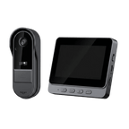4.3" Large Screen Wireless Video Doorbell | Easy - View Security for Seniors - EaseLiving