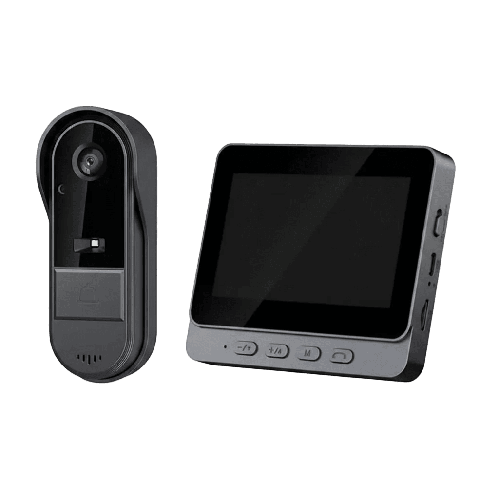 4.3" Large Screen Wireless Video Doorbell | Easy - View Security for Seniors - EaseLiving