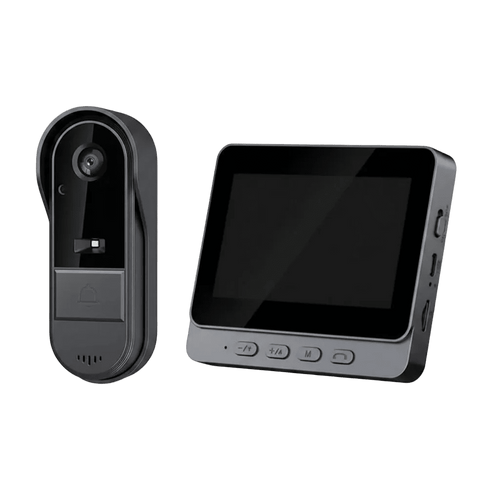 4.3" Large Screen Wireless Video Doorbell | Easy - View Security for Seniors - EaseLiving