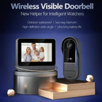 4.3" Large Screen Wireless Video Doorbell | Easy - View Security for Seniors - EaseLiving