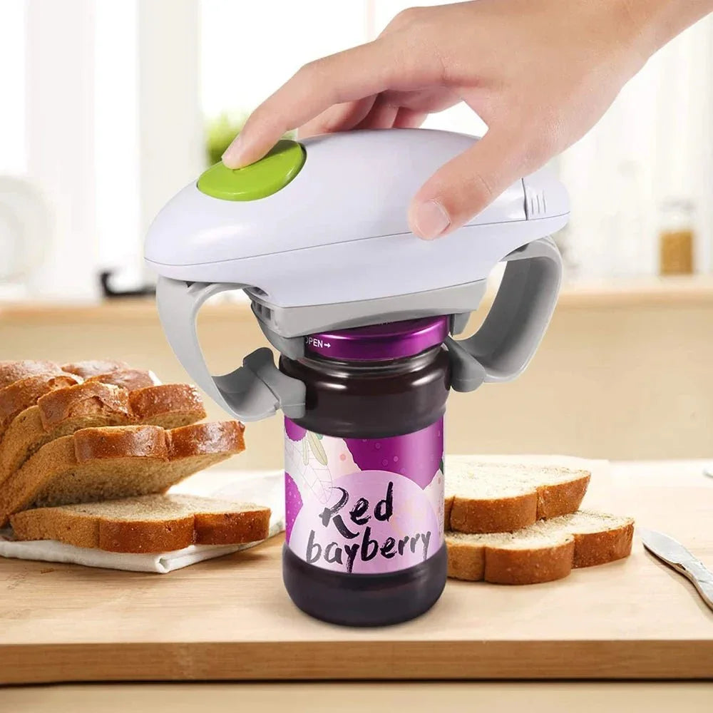 EaseLiving™ One - Touch Electric Jar Opener - Hands - Free Automatic Kitchen Aid for Arthritis & Seniors - EaseLiving
