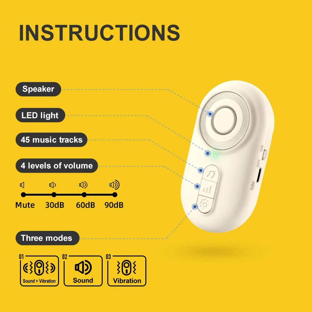 Easeliving™ Portable Caregiver Pager with Vibration | Wireless SOS Call Button for Mobile Caregiving (CE Certified) - EaseLiving