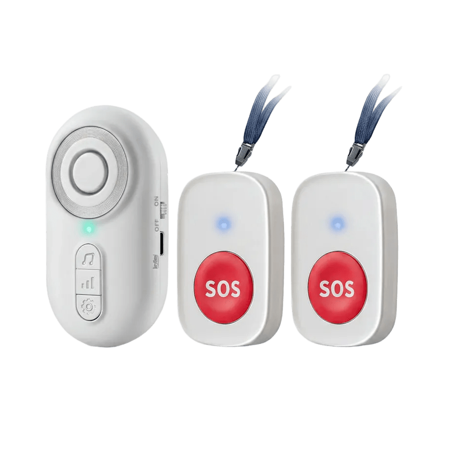Easeliving™ Portable Caregiver Pager with Vibration | Wireless SOS Call Button for Mobile Caregiving (CE Certified) - EaseLiving
