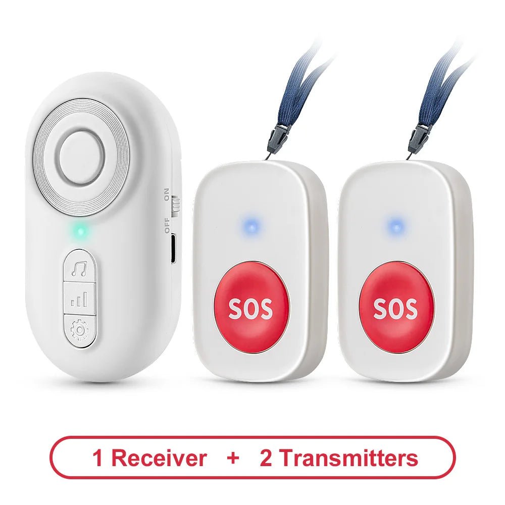 Easeliving™ Portable Caregiver Pager with Vibration | Wireless SOS Call Button for Mobile Caregiving (CE Certified) - EaseLiving
