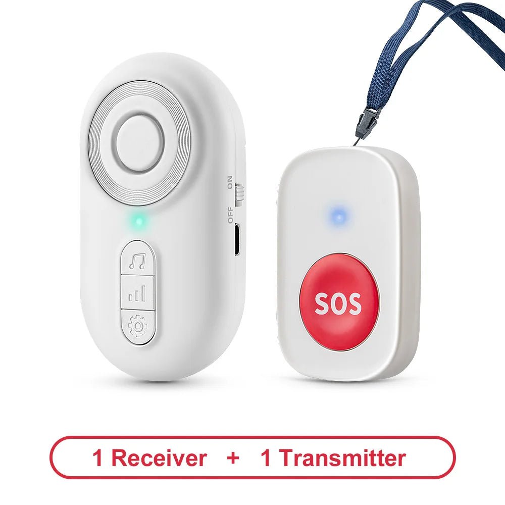 Easeliving™ Portable Caregiver Pager with Vibration | Wireless SOS Call Button for Mobile Caregiving (CE Certified) - EaseLiving