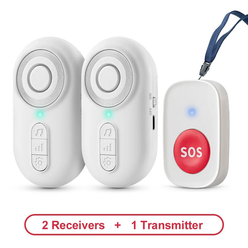 Easeliving™ Portable Caregiver Pager with Vibration | Wireless SOS Call Button for Mobile Caregiving (CE Certified) - EaseLiving