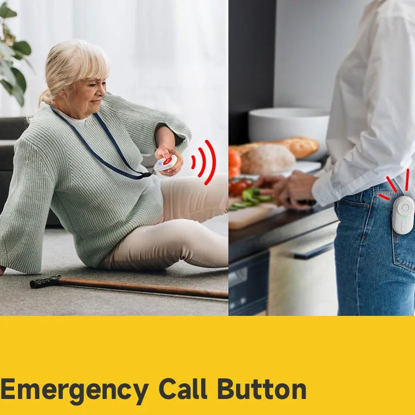 Easeliving™ Portable Caregiver Pager with Vibration | Wireless SOS Call Button for Mobile Caregiving (CE Certified) - EaseLiving