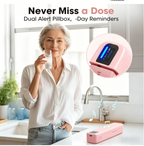 EaseLiving™ Smart Bluetooth Pill Organizer - one week Medication Reminder with App Tracking & Audio - EaseLiving