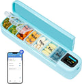EaseLiving™ Smart Bluetooth Pill Organizer - one week Medication Reminder with App Tracking & Audio - EaseLiving