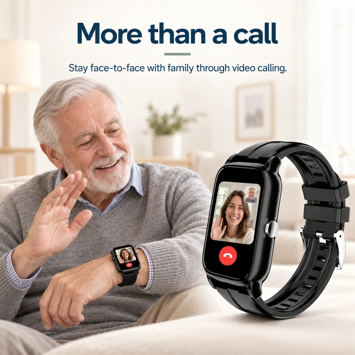 Video Calling Smartwatch for Seniors and Families