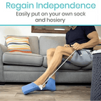 Premium Sock Aid for Seniors – Easy Grip Dressing Helper - EaseLiving