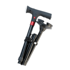 Smart Walking Cane for Seniors with SOS Alarm - Foldable, LED & 4 - Prong Pivot Base - EaseLiving