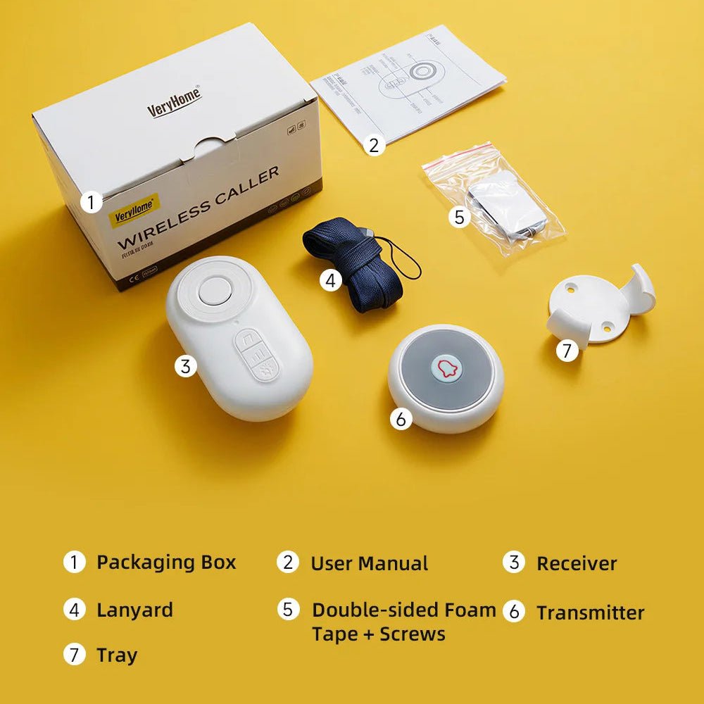 Wireless Caregiver Pager | 150m Long - Range SOS Home Alert System - EaseLiving