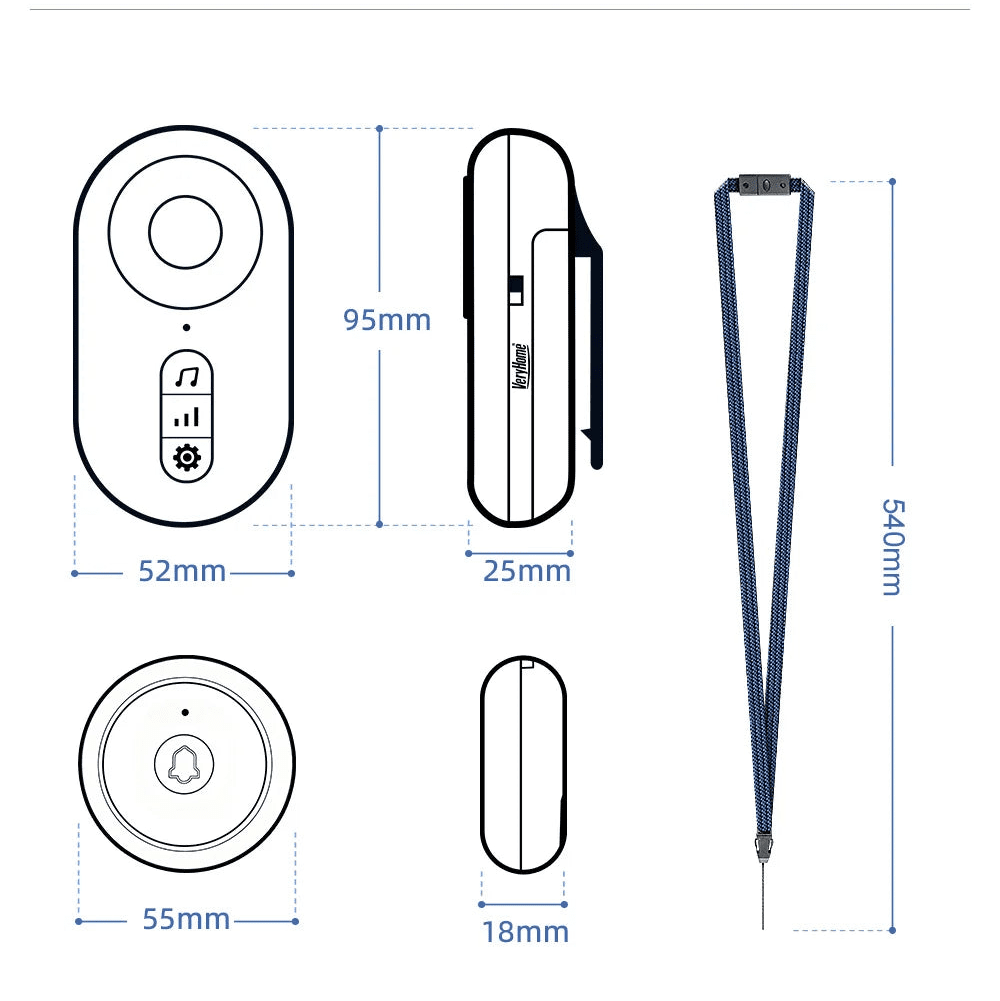 Wireless Caregiver Pager | 150m Long - Range SOS Home Alert System - EaseLiving